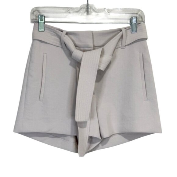 Wilfred Womens Beige Belted High-Waisted Shorts Size 2 - Picture 1 of 7